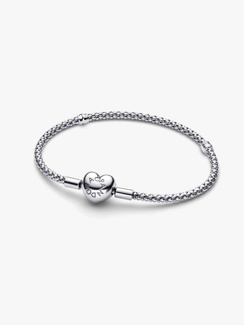 Pandora Heart Clasp Studded Chain Bracelet
